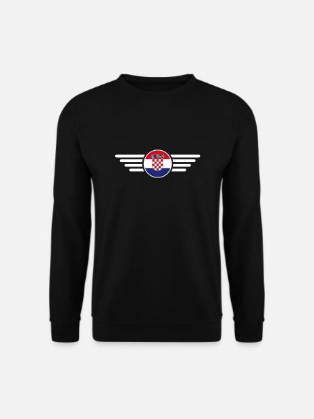 Croatia Style Design T-Shirt - Unisex Sweatshirt - black