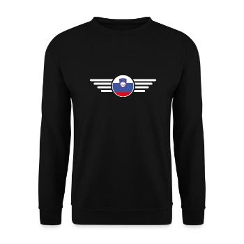 Slovénie Style Design T-shirt - Sweat-shirt Unisexe - noir - Devant - Alina (178cm) & Michal (187cm)