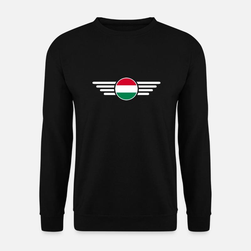 Ungarn Stil Design T-Shirt - Unisex Pullover - Schwarz