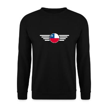 Chile Style Design T-Shirt - Unisex Sweatshirt - black - Front - Alina (178cm) & Michal (187cm)