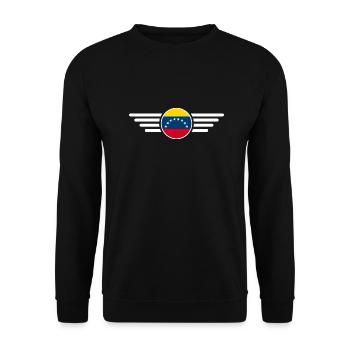 Venezuela Style Design T-Shirt - Sweat-shirt Unisexe - noir - Devant - Alina (178cm) & Michal (187cm)