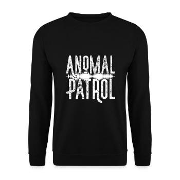 Anomal Patrol Ghost Investigator Gift Idea - Unisex Sweatshirt - black - Front - Alina (178cm) & Michal (187cm)
