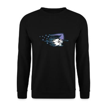wizard - Unisex Pullover - Schwarz - Vorne - Alina (178cm) & Michal (187cm)