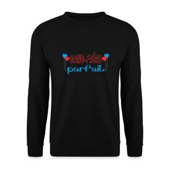 Grand Frère parfait - Sweat-shirt Unisexe - noir - Devant - Alina (178cm) & Michal (187cm)