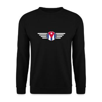 I Love Cuba, Elegance Style Design T-Shirt - Unisex Sweatshirt - black - Front - Alina (178cm) & Michal (187cm)