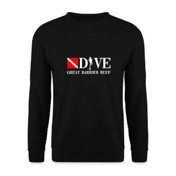 Dive - Great Barrier Reef - Australia - Unisex Sweatshirt - black - Front - Alina (178cm) & Michal (187cm)