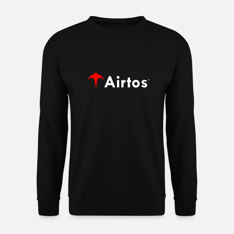 LOGO white text - Unisex Sweatshirt - black
