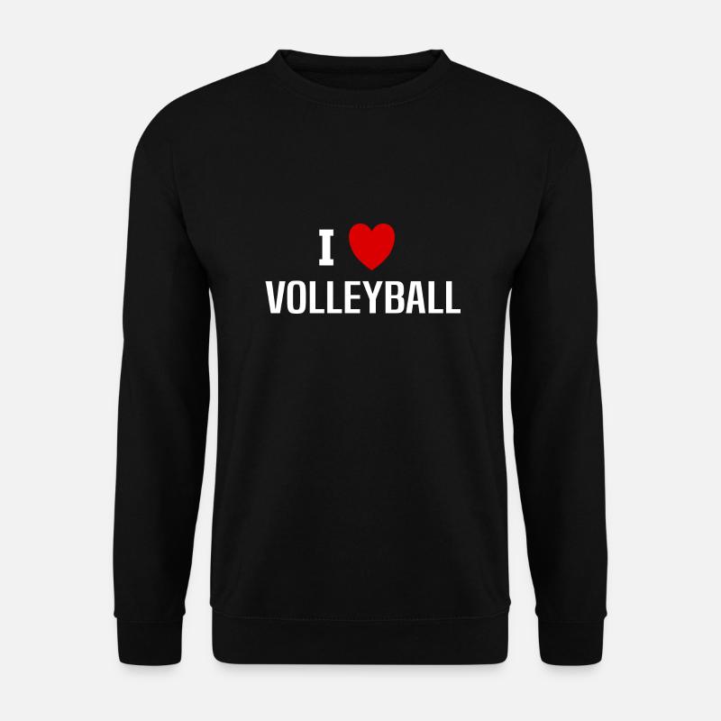 Ich liebe voleyball - Unisex Pullover - Schwarz