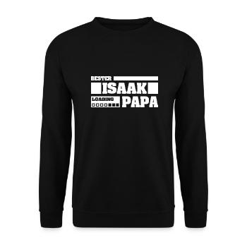 Isaac - Sweat-shirt Unisexe - noir - Devant - Alina (178cm) & Michal (187cm)