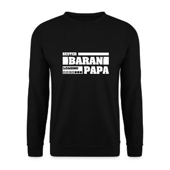 Baran as a given name - Unisex Sweatshirt - black - Front - Alina (178cm) & Michal (187cm)