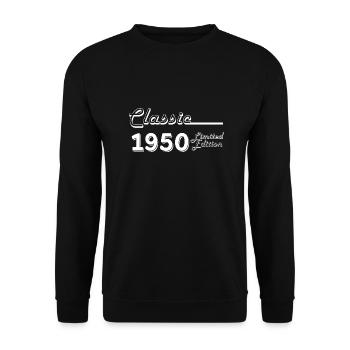 Classic 1950 édition limitée - Sweat-shirt Unisexe - noir - Devant - Alina (178cm) & Michal (187cm)