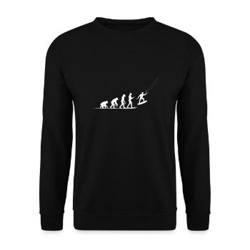 Evolution Kiteboard kite kite surf Retro - Unisex Pullover - Schwarz - Vorne - Alina (178cm) & Michal (187cm)
