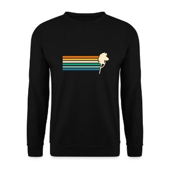 Hobby Horse Hobby Horsing - Unisex Sweatshirt - black - Front - Alina (178cm) & Michal (187cm)