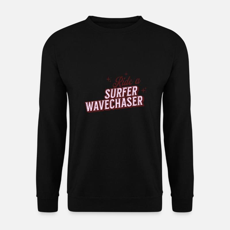 Wellenreiter & Wavechaser-Vibes - Unisex Pullover - Schwarz
