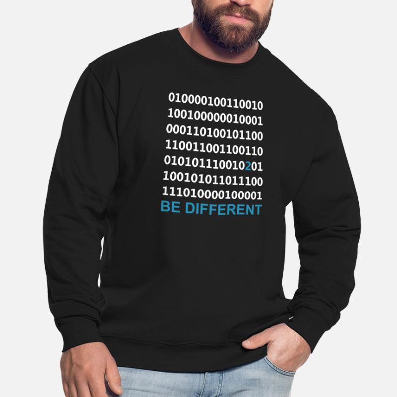 Be Different - Binary - Digital Unisex Sweatshirt