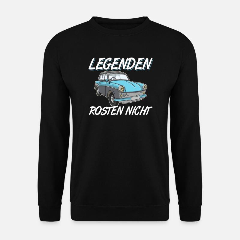 Trabi Trabbi  Pappe DDR Fahrzeug Sprüche - Unisex Pullover - Schwarz