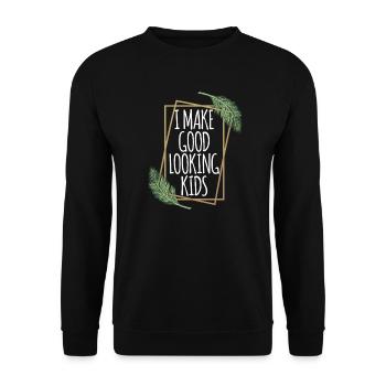Partner Look Couple Partner Couple Couple Family - Unisex Sweatshirt - black - Front - Alina (178cm) & Michal (187cm)