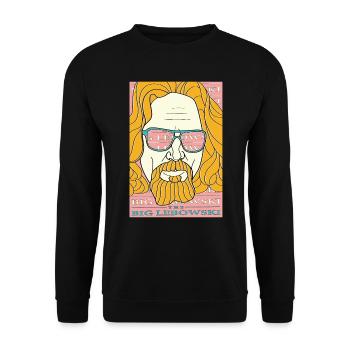 The Big Lebowski - Dude - Unisex Sweatshirt - black - Front - Alina (178cm) & Michal (187cm)