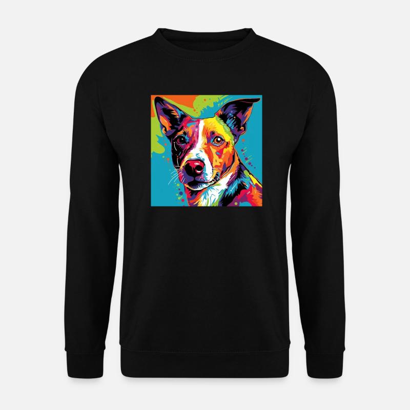 Jack Russell Terrier Pop Art - Sweat-shirt Unisexe - noir