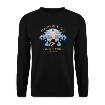 Beach-volley - Sweat-shirt Unisexe - noir - Devant - Alina (178cm) & Michal (187cm)