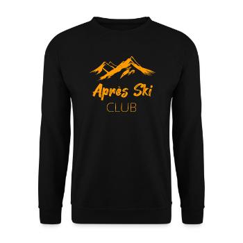 Club d’après-ski - Sweat-shirt Unisexe - noir - Devant - Alina (178cm) & Michal (187cm)
