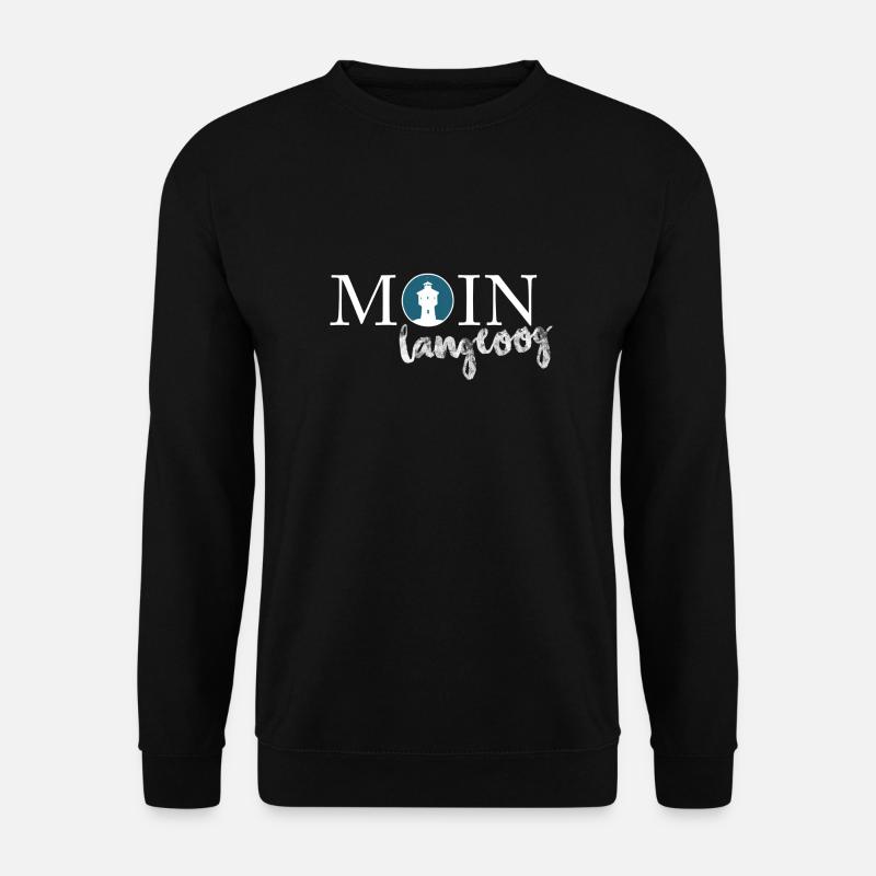 Moin Langeoog - Unisex Pullover - Schwarz