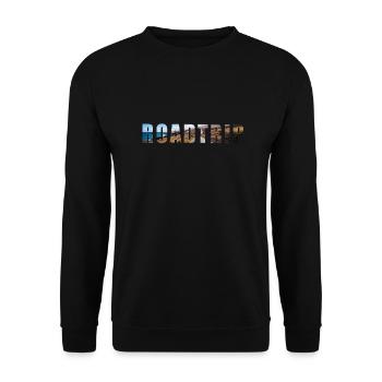 ROADTRIP - Unisex Pullover - Schwarz - Vorne - Alina (178cm) & Michal (187cm)