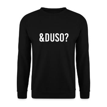 And you? - Unisex Sweatshirt - black - Front - Alina (178cm) & Michal (187cm)