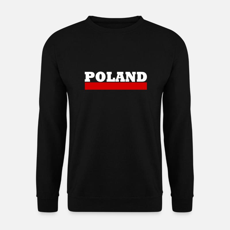 Polen Flagge - Polska Flagge - Unisex Pullover - Schwarz