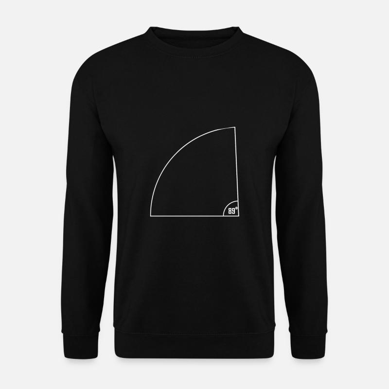 89 degree angle - Unisex Sweatshirt - black