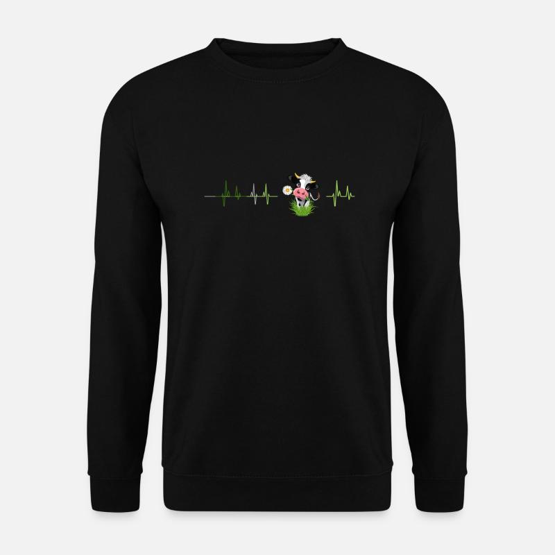 Kuh frequenz - Unisex Pullover - Schwarz