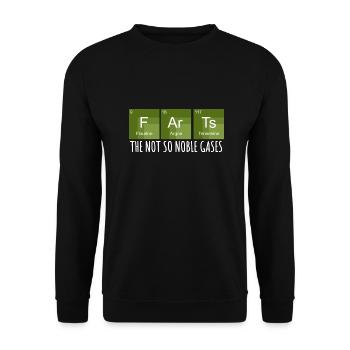 Funny Science Gases - Periodic Table - Unisex Sweatshirt - black - Front - Alina (178cm) & Michal (187cm)