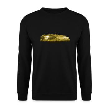 Königstein Festung Elbsandsteingebirge Sachsen - Unisex Pullover - Schwarz - Vorne - Alina (178cm) & Michal (187cm)
