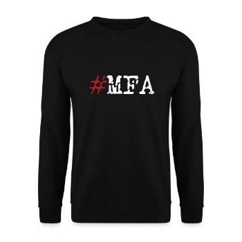 MFA Medizinische Fachangestellte - Unisex Pullover - Schwarz - Vorne - Alina (178cm) & Michal (187cm)