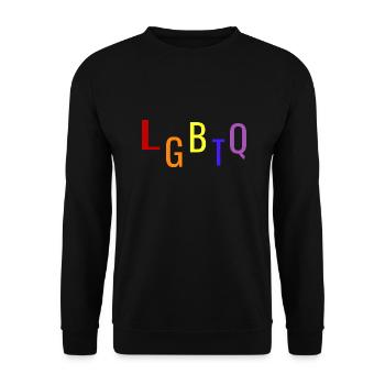 LGBTQ - Unisex Pullover - Schwarz - Vorne - Alina (178cm) & Michal (187cm)