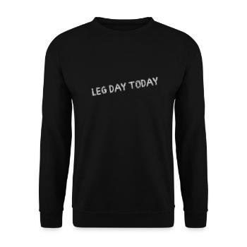 Beintag heute - Workout und Bodybuilding - Unisex Pullover - Schwarz - Vorne - Alina (178cm) & Michal (187cm)
