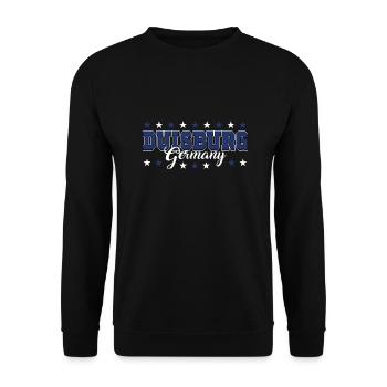 Duisburg - Unisex Pullover - Schwarz - Vorne - Alina (178cm) & Michal (187cm)