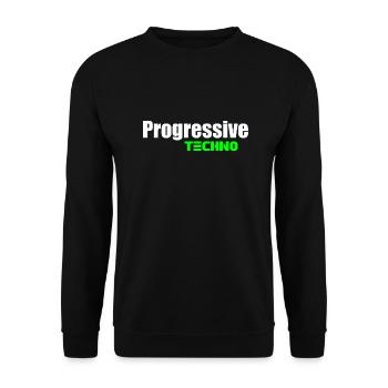 Progressive techno - Unisex Sweatshirt - black - Front - Alina (178cm) & Michal (187cm)