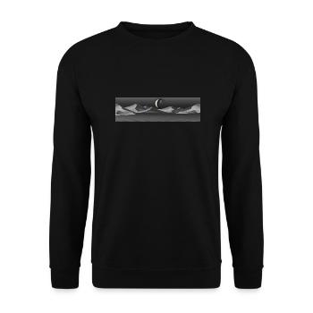 Dune Desert background - Unisex Sweatshirt - black - Front - Alina (178cm) & Michal (187cm)