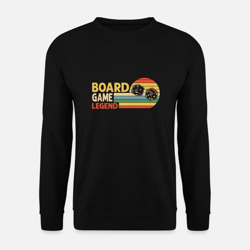 Board Game Legend Nerd Gamer Tabletop Player - Unisex Pullover - Schwarz
