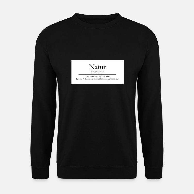 Natur - Unisex Pullover - Schwarz