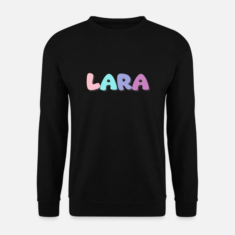 Name - Lara - Unisex Pullover - Schwarz
