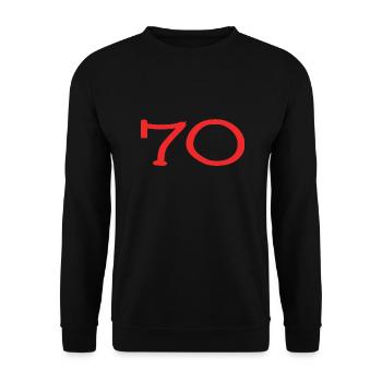 ANNIVERSARY. HAPPY BIRTHDAY. HAPPY BIRTHDAY. - Unisex Sweatshirt - black - Front - Alina (178cm) & Michal (187cm)
