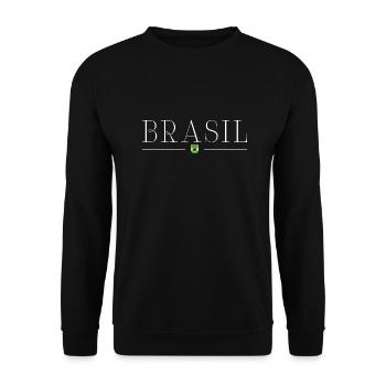 J’adore le Brésil - Sweat-shirt Unisexe - noir - Devant - Alina (178cm) & Michal (187cm)