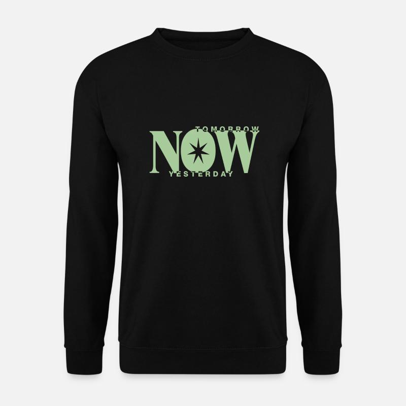 tomorrow now yesterday - Unisex Pullover - Schwarz