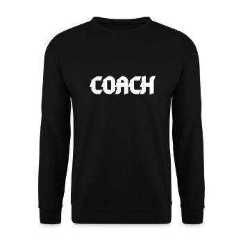 Coach Sportif - T-shirt Foot - Sweat-shirt Unisexe - noir - Devant - Alina (178cm) & Michal (187cm)
