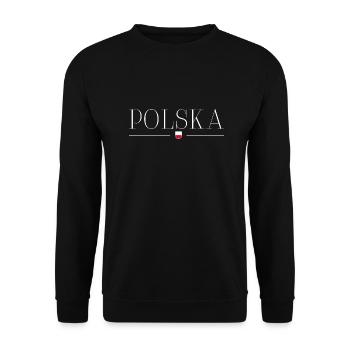 Poland T-Shirt: Culture and Style - Unisex Sweatshirt - black - Front - Alina (178cm) & Michal (187cm)