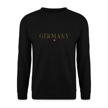 J’aime l’Allemagne, T-shirt design de style élégance - Sweat-shirt Unisexe - noir - Devant - Alina (178cm) & Michal (187cm)