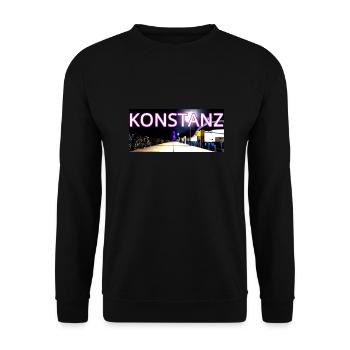 Point de repère de Constance le soir avec Bridge Bicycles - Sweat-shirt Unisexe - noir - Devant - Alina (178cm) & Michal (187cm)