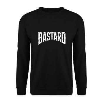 BASTARD - Unisex Sweatshirt - black - Front - Alina (178cm) & Michal (187cm)
